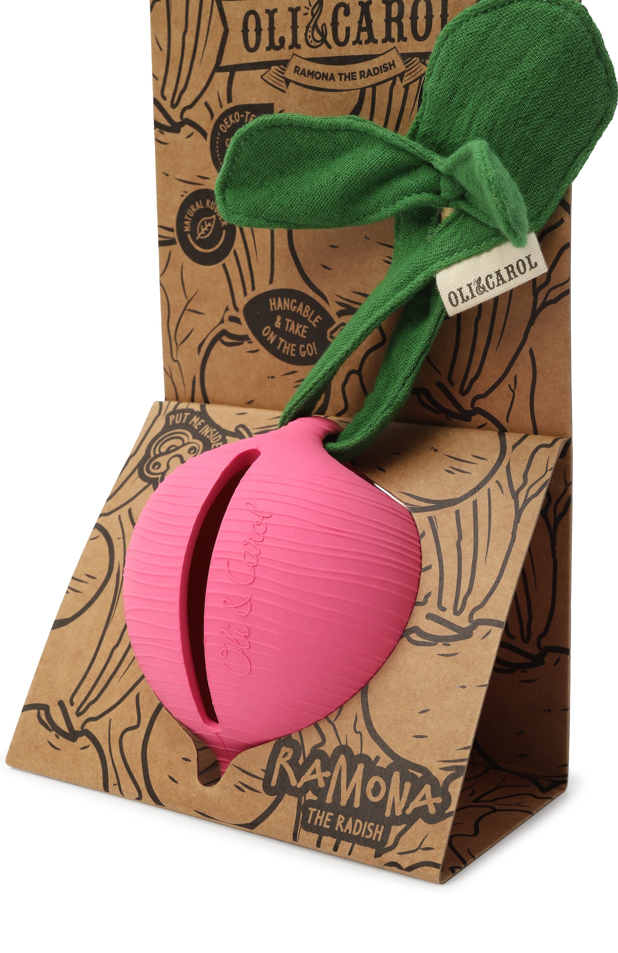 Контейнер для пустышки ramona the radish OLI&CAROL, арт. L-PACIFIER-RADISH, фото 2