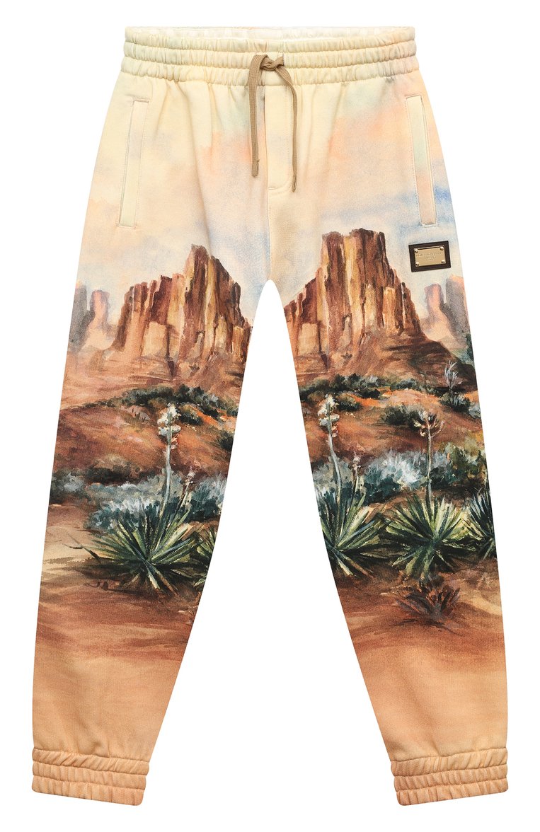 Хлопковые джоггеры DOLCE & GABBANA, арт. L4JPIF/G7KE3/8-14, фото 1