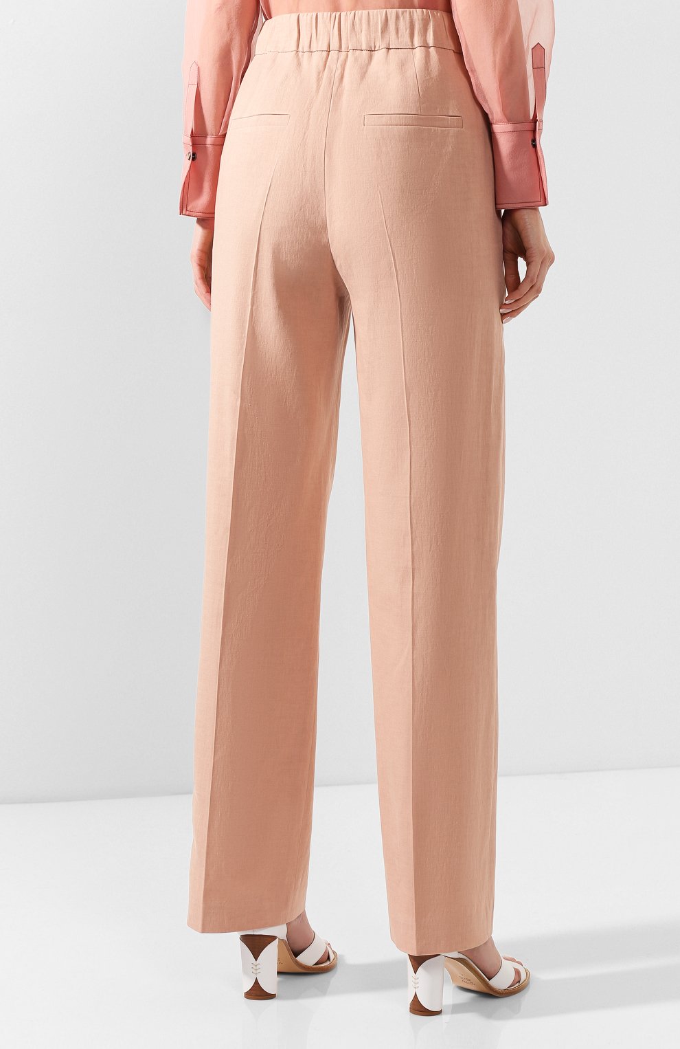 Брюки из льна и хлопка BRUNELLO CUCINELLI, арт. MF591P7249, фото 4