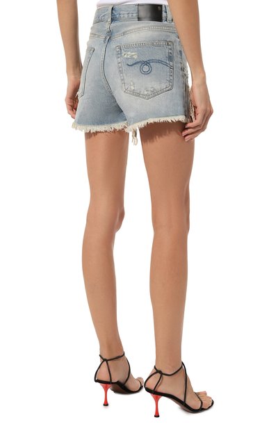 Джинсовые мини-шорты с потертостями R13, арт. R13W0190-476, фото 4