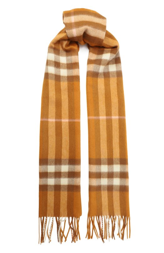 Кашемировый шарф Burberry 8112644 Оранжевый 8112644