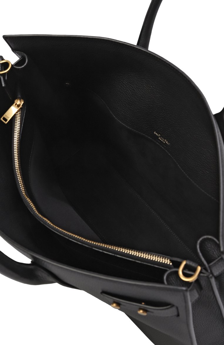 Мужская сумка-тоут sac du jour SAINT LAURENT черного цвета, арт. 631526/DTI0W | Фото 5 (Материал: Натуральная кожа; Размер: large; Ремень/цепочка: На ремешке)