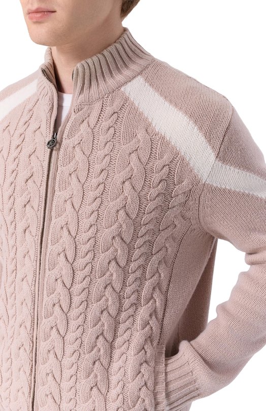 Кашемировый кардиган Stefano Ricci K404006R31/F25465/60-62 Бежевый  K404006R31/F25465/60-62 Фото 5