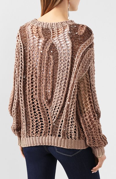 Хлопковый свитер BRUNELLO CUCINELLI, арт. M5Y600600, фото 4