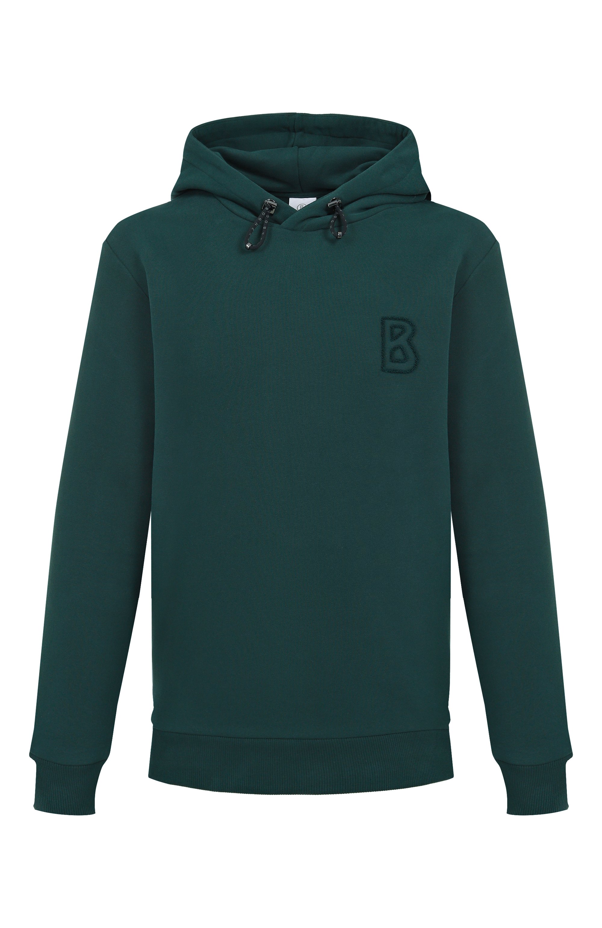 Хлопковое худи BOGNER темно-зеленого цвета по цене 35900 руб., арт. 88117497, фото 1 Хлопковое худи BOGNER, арт. 88117497, фото 1
