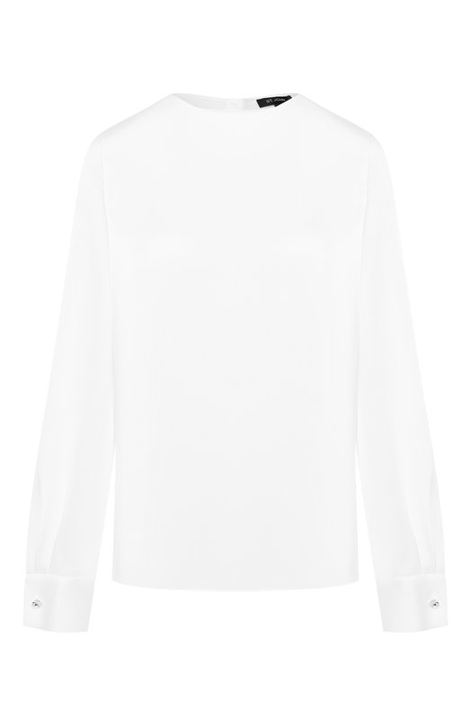 Атласная блузка St. John K32WW01 Белый K32WW01