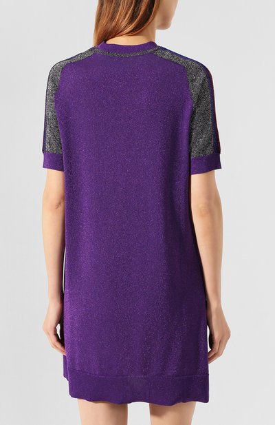 Шерстяное платье GUCCI фиолетового цвета по цене 99000 руб., арт. 579756/XKAQ9, фото 4 Шерстяное платье GUCCI, арт. 579756/XKAQ9, фото 4