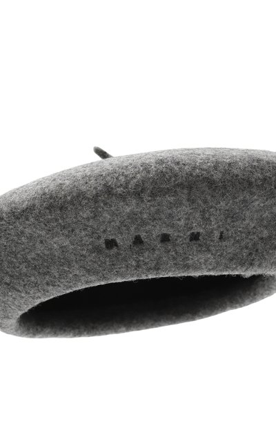 Шерстяной берет MARNI серого цвета по цене 9315 руб., арт. M01641/M00W0, фото 3 Шерстяной берет MARNI, арт. M01641/M00W0, фото 3