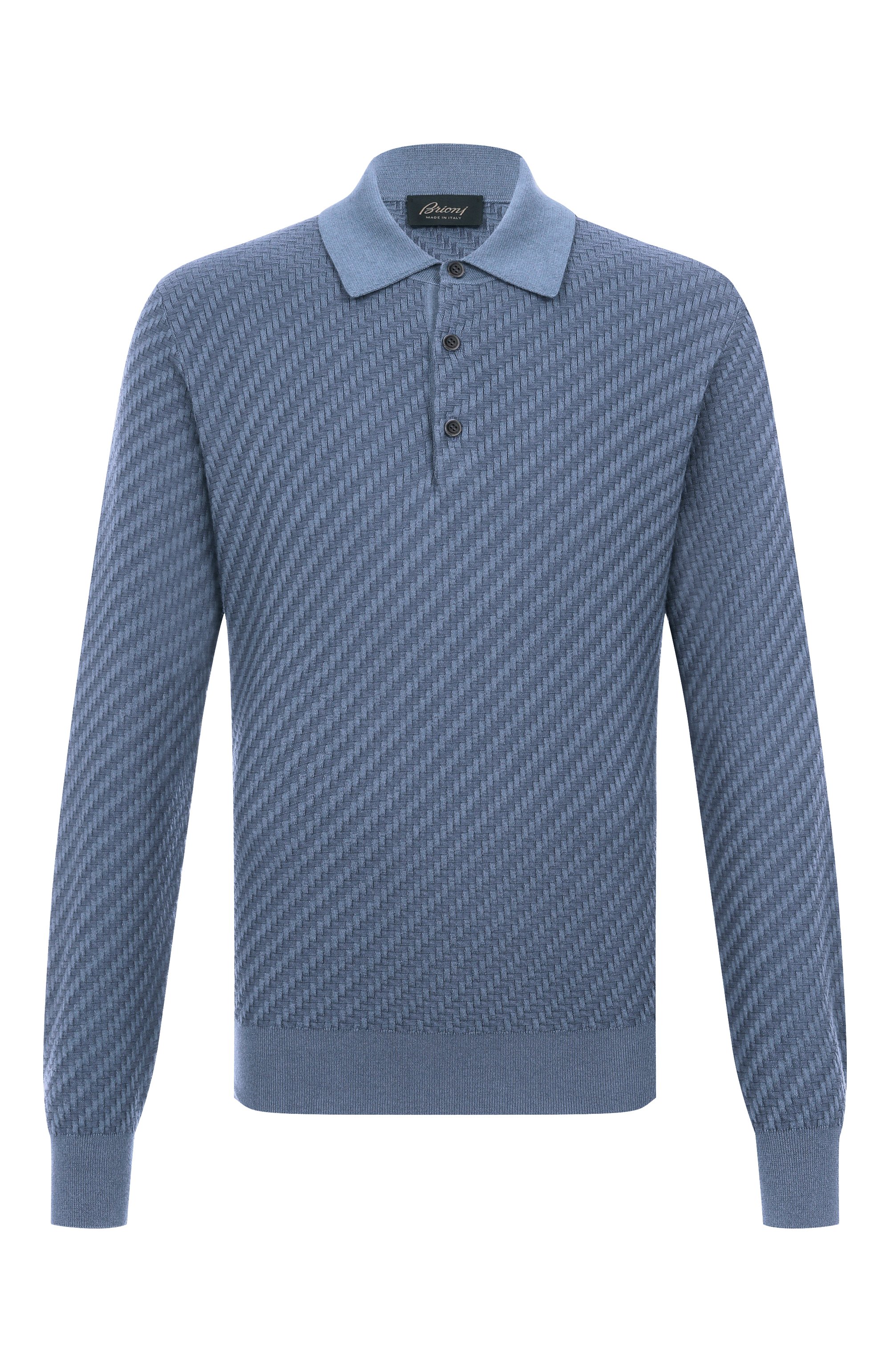 Поло из хлопка и шелка BRIONI, арт. UMR10L/PAK22, фото 1