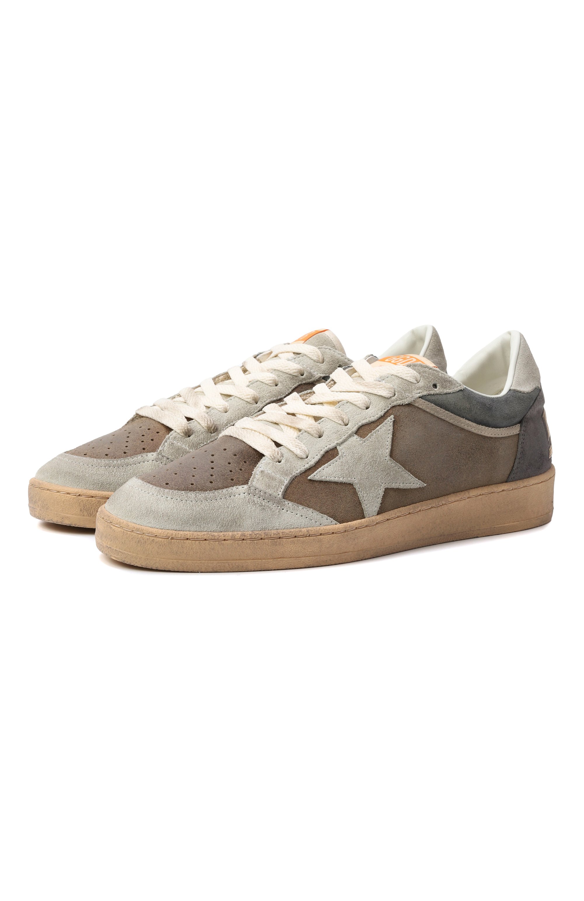 Замшевые кеды ball star GOLDEN GOOSE DELUXE BRAND, арт. GMF00771.F007942, фото 1