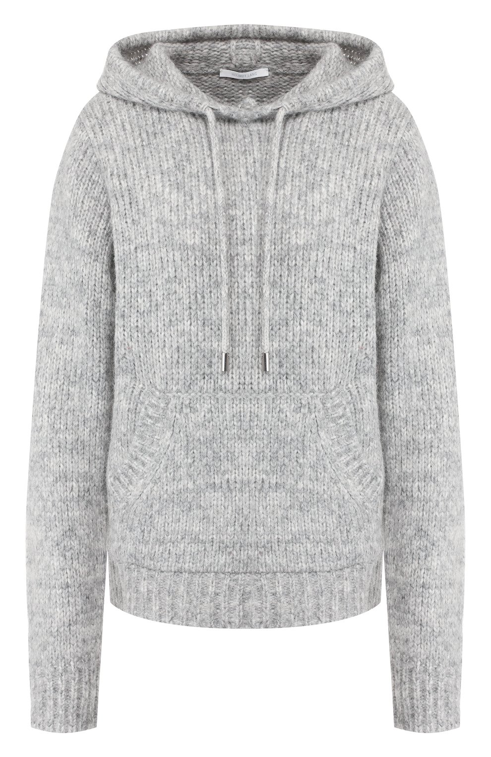 Шерстяное худи HELMUT LANG серого цвета по цене 32750 руб., арт. J07HW709, фото 1 Шерстяное худи HELMUT LANG, арт. J07HW709, фото 1