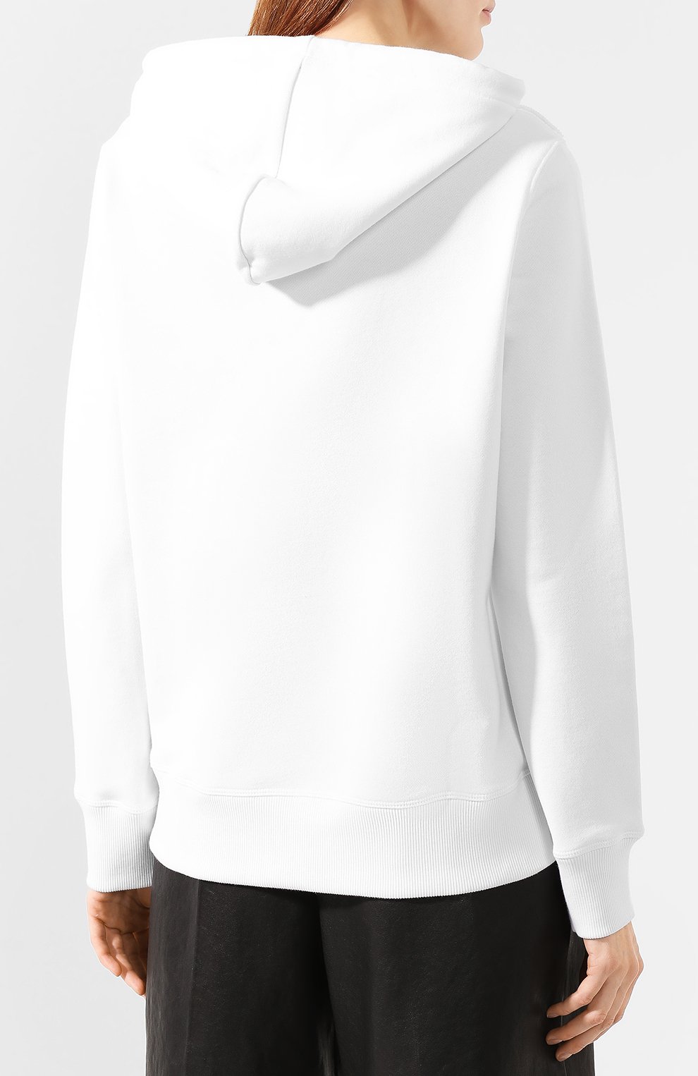 Хлопковое худи VERSACE JEANS COUTURE белого цвета по цене 19950 руб., арт. B6HVA70E-VDP308 L0G0 F0IL/30310, фото 4 Хлопковое худи VERSACE JEANS COUTURE, арт. B6HVA70E-VDP308 L0G0 F0IL/30310, фото 4