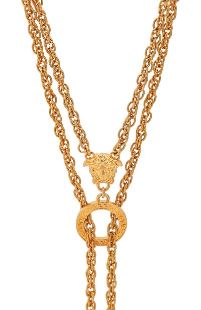 Колье VERSACE золотого цвета по цене 93650 руб., арт. DG1H406/DJMT, фото 2 Колье VERSACE, арт. DG1H406/DJMT, фото 2