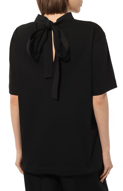 Хлопковая футболка PLAN C черного цвета по цене 22500 руб., арт. THCJE01JHU/TJ002, фото 4 Хлопковая футболка PLAN C, арт. THCJE01JHU/TJ002, фото 4