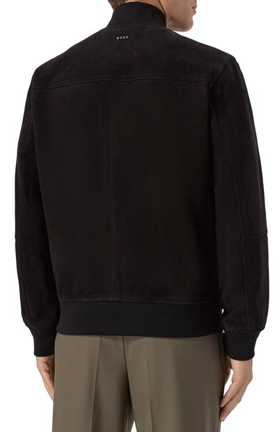 Замшевый бомбер BOSS ORANGE, арт. 50543505, фото 4