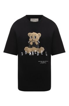 Женская хлопковая футболка DOMREBEL черного цвета, арт. GRUMPY/T-SHIRT | Фото 1 (Принт: С принтом; Рукава: Короткие; Длина (для топов): Стандартные; Материал сплава: Проставлено; Материал внешний: Хлопок; Женское Кросс-КТ: Футболка-одежда; Драгоценные камни: Проставлено; Стили: Кэжуэл)