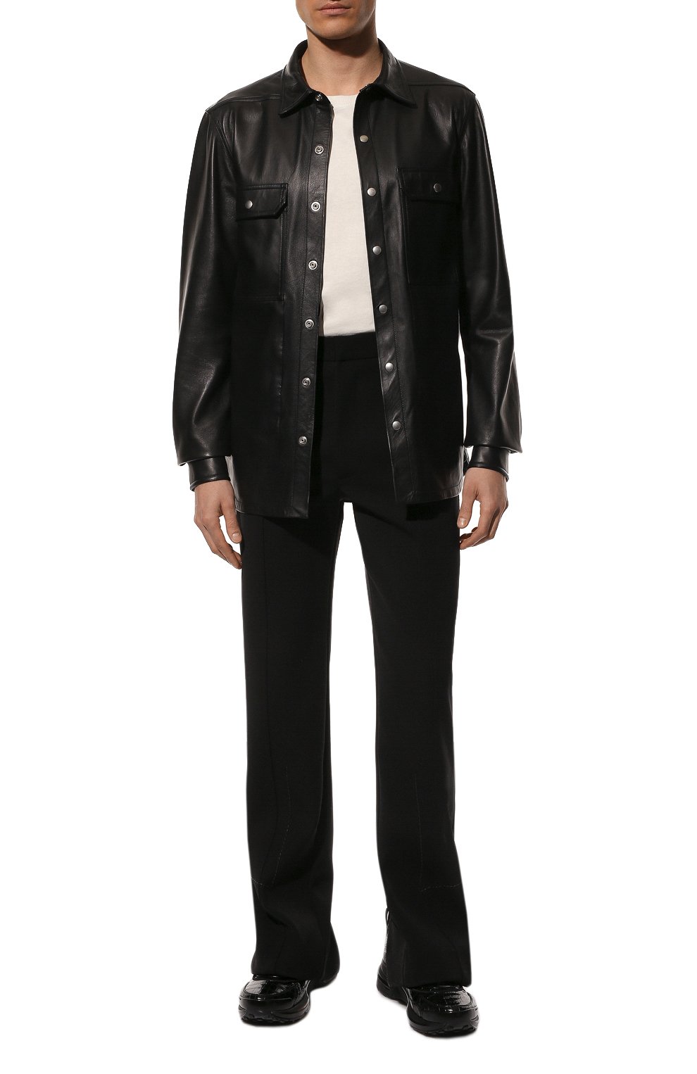 Кожаная рубашка RICK OWENS, арт. RU01B1729/LLP, фото 2