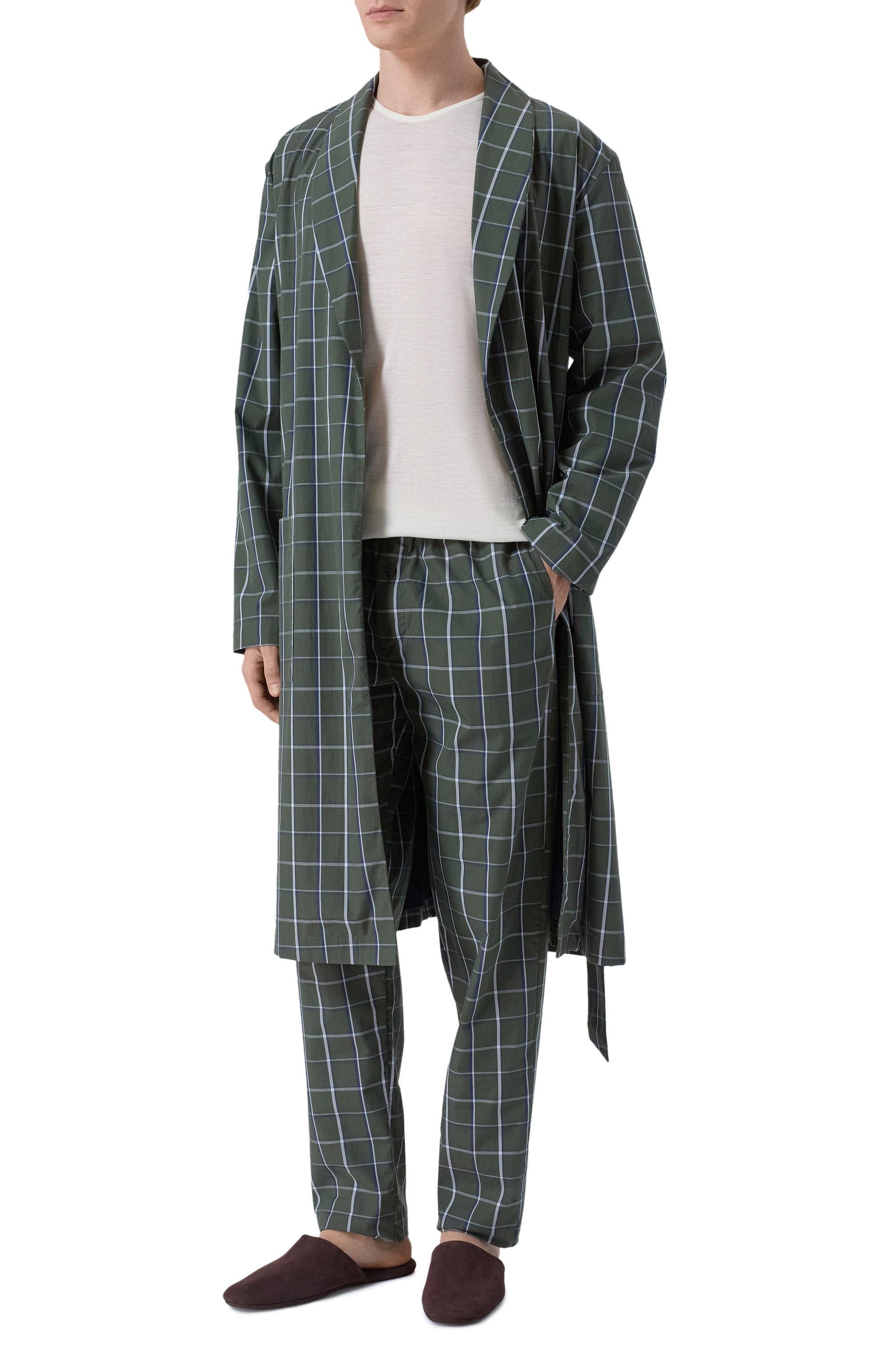 Хлопковый халат HANRO, арт. 075116, фото 2