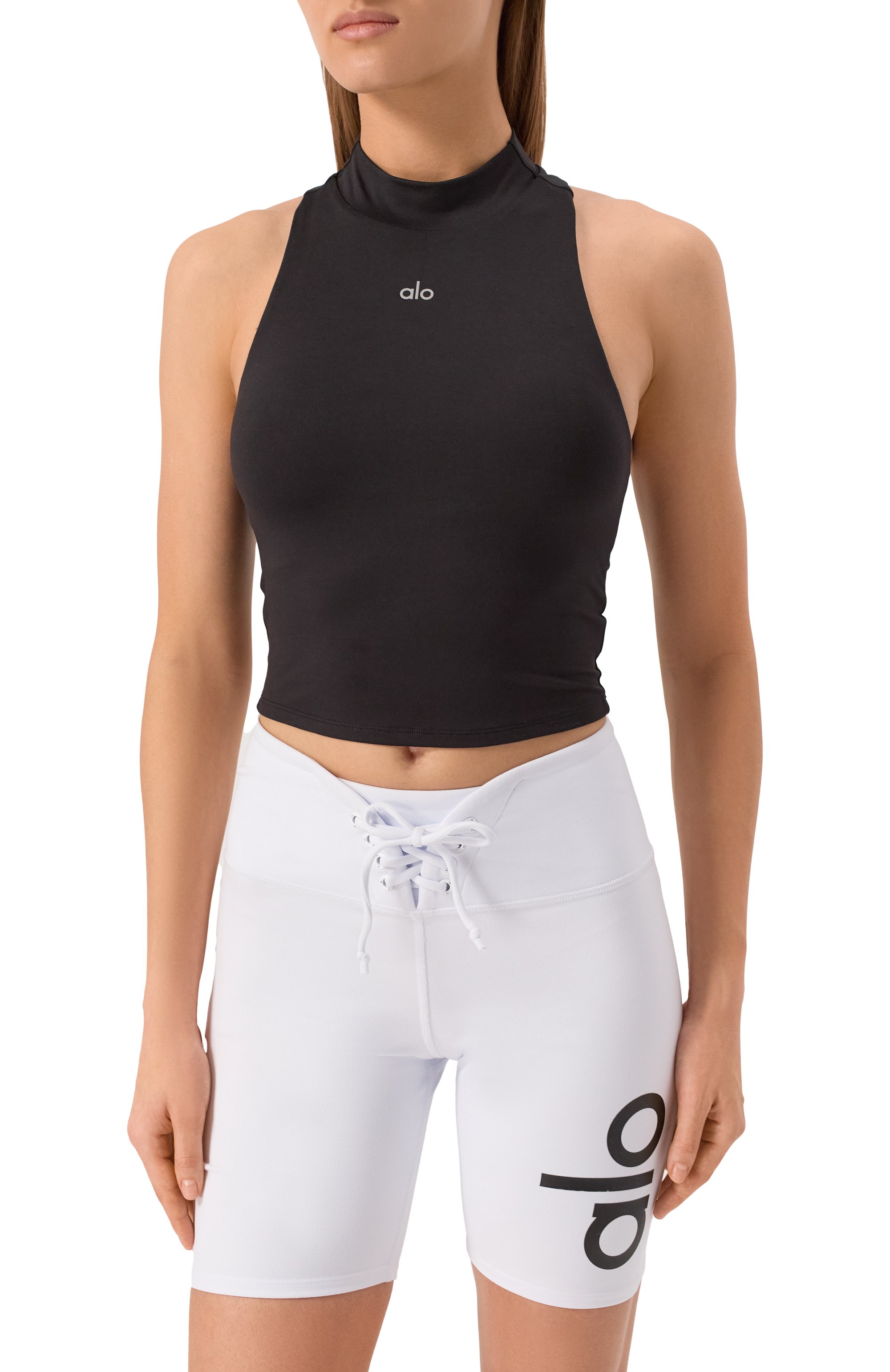 Топ ALO YOGA черного цвета по цене 9855 руб., арт. W2716R, фото 3 Топ ALO YOGA, арт. W2716R, фото 3