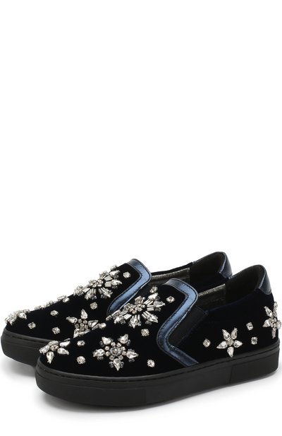 Текстильные слипоны с металлизированной отделкой и кристаллами MISSOURI, арт. 11654/27-30, фото 1