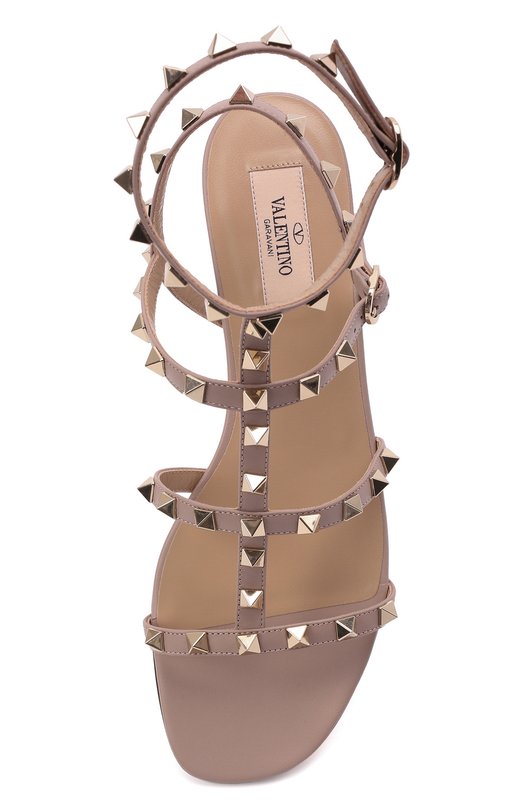 фото Кожаные сандалии rockstud valentino