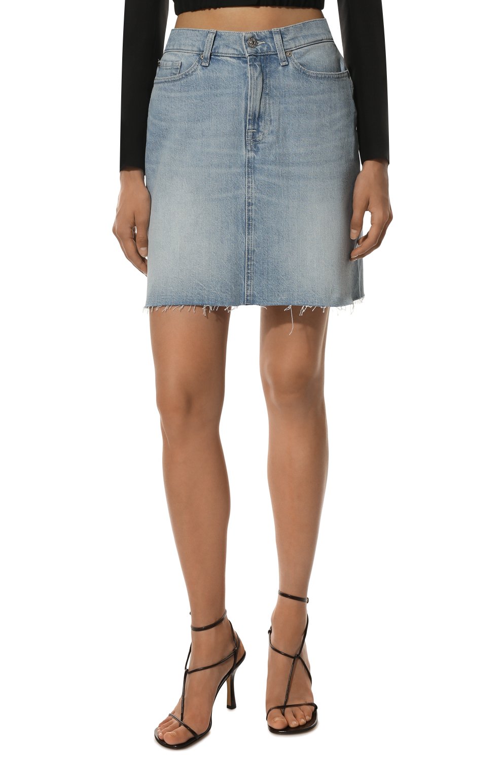 Джинсовая юбка 7 FOR ALL MANKIND, арт. JSSKC100BA,  фото 3