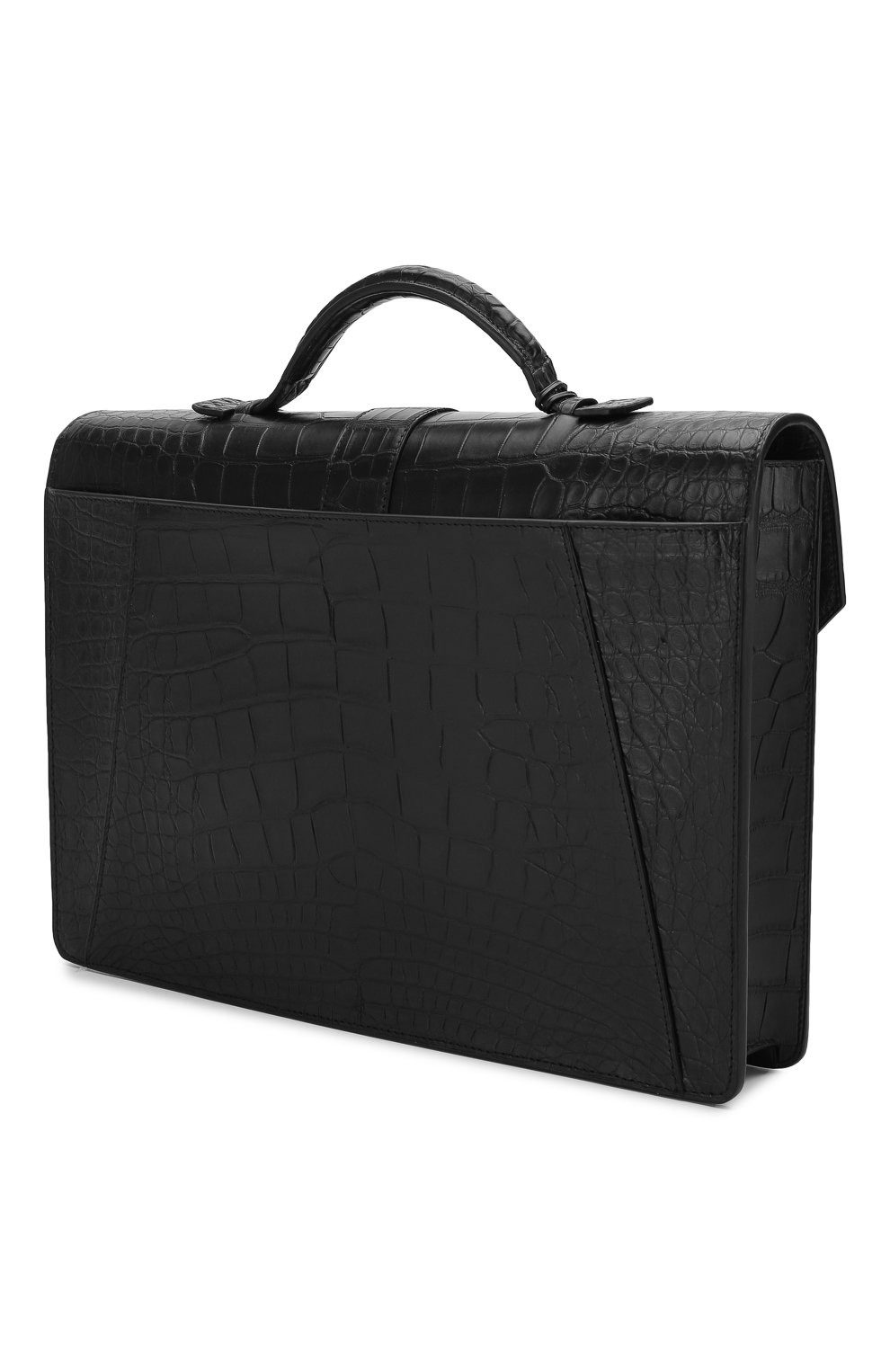 Портфел ь из кожи аллигатора ZILLI, арт. MJL-0BB08-10100/0001/AMIS, фото 3