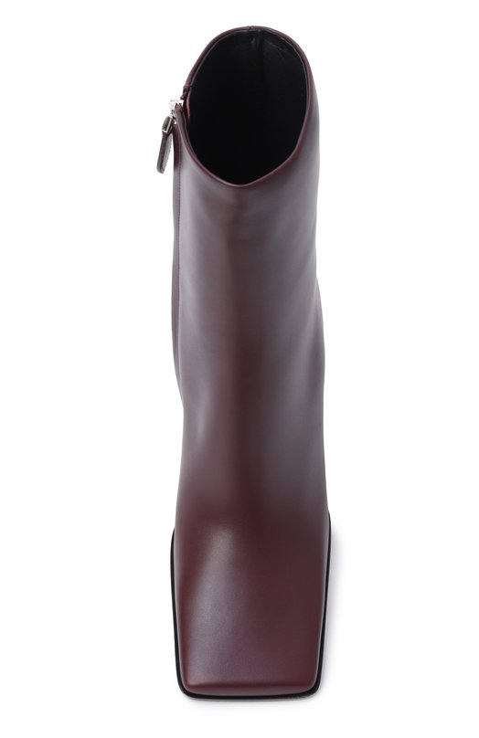 Кожаные ботильоны Alaia AA302005I052 Бордовый  AA302005I052 Фото 6