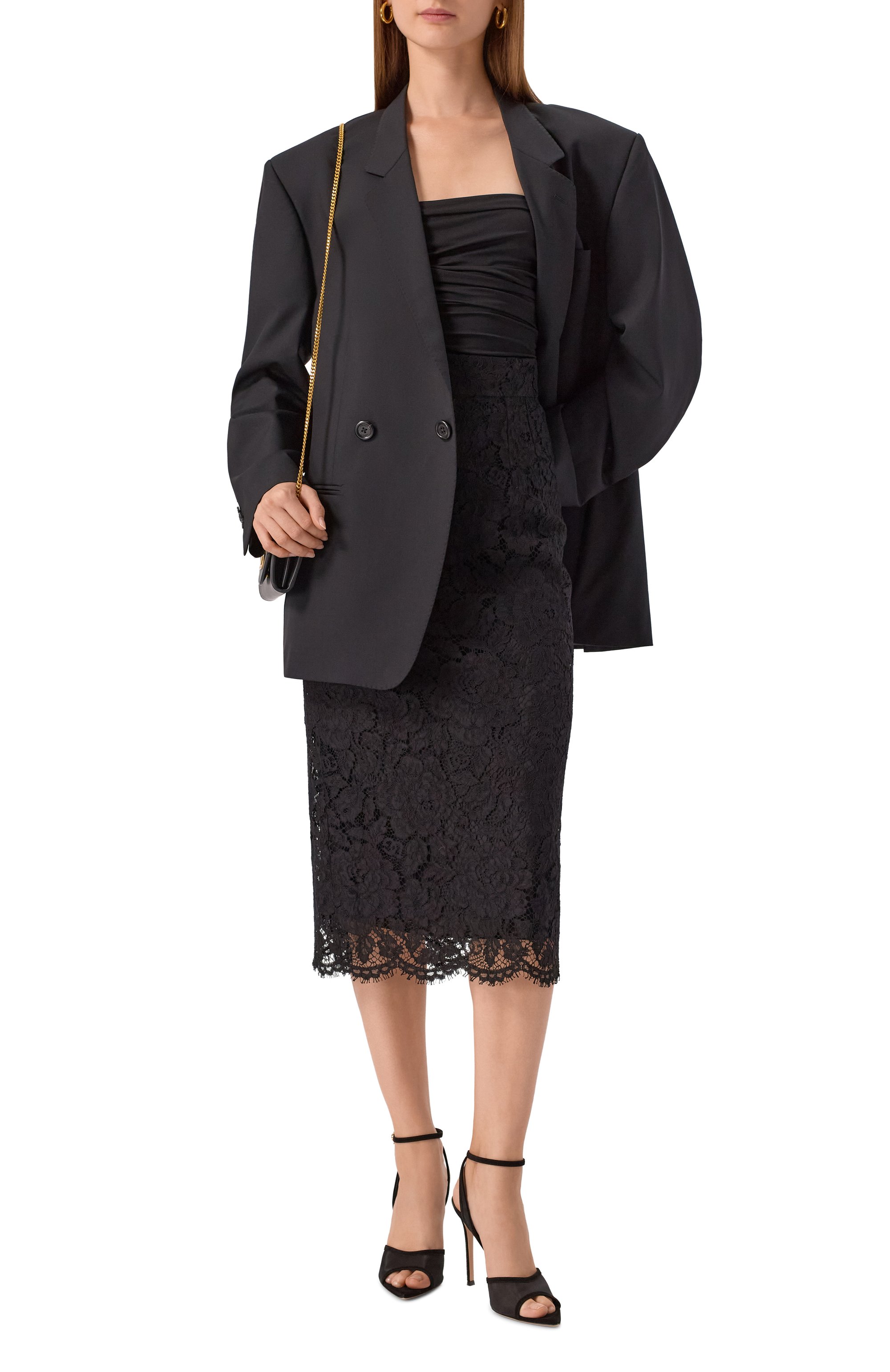 Юбка из вискозы и хлопка DOLCE & GABBANA, арт. F4B7IT/HLM7L, фото 2