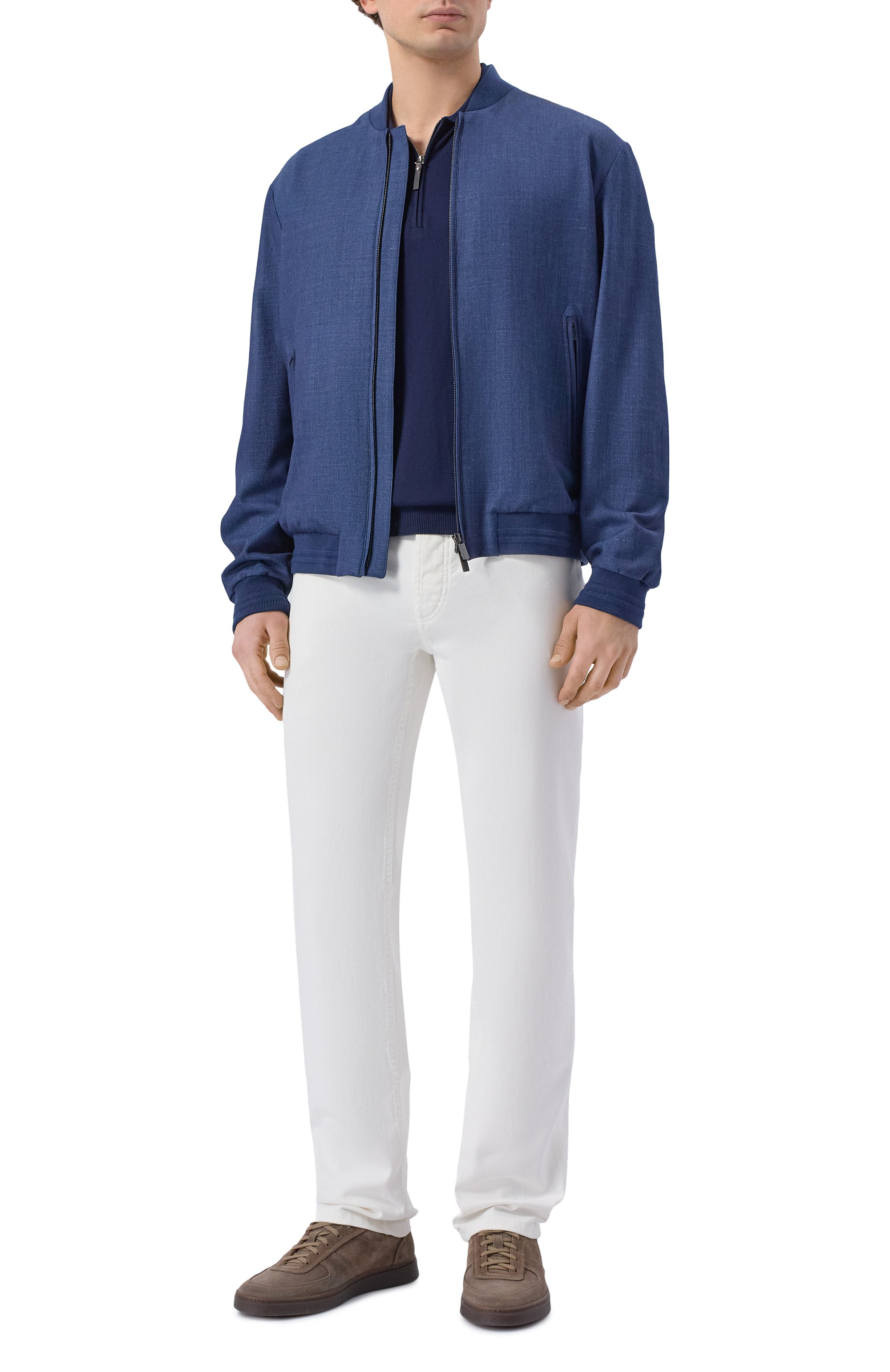 Бомбер из шерсти и шелка PAUL&SHARK, арт. 26412200_001, фото 2