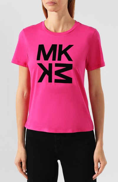 Хлопковая футболка MICHAEL MICHAEL KORS, арт. MF95MAB97J, фото 3