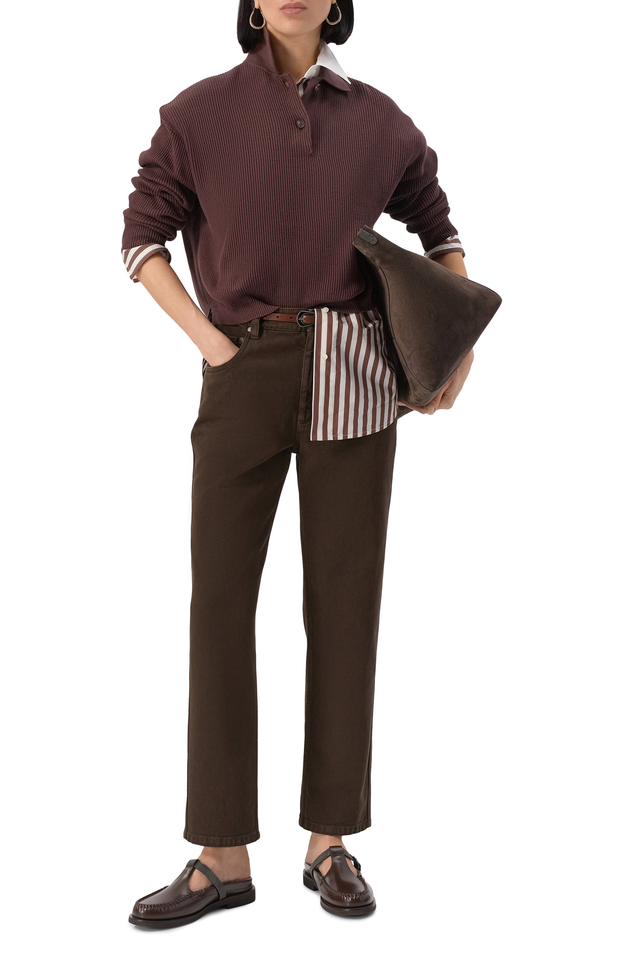 Хлопковое поло BRUNELLO CUCINELLI, арт. M19194705P, фото 2