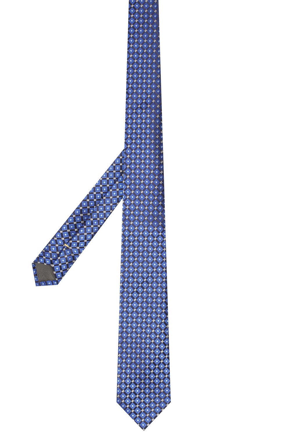 Шелковый галстук CANALI темно-синего цвета по цене 9575 руб., арт. 18/HJ02310, фото 2 Шелковый галстук CANALI, арт. 18/HJ02310, фото 2