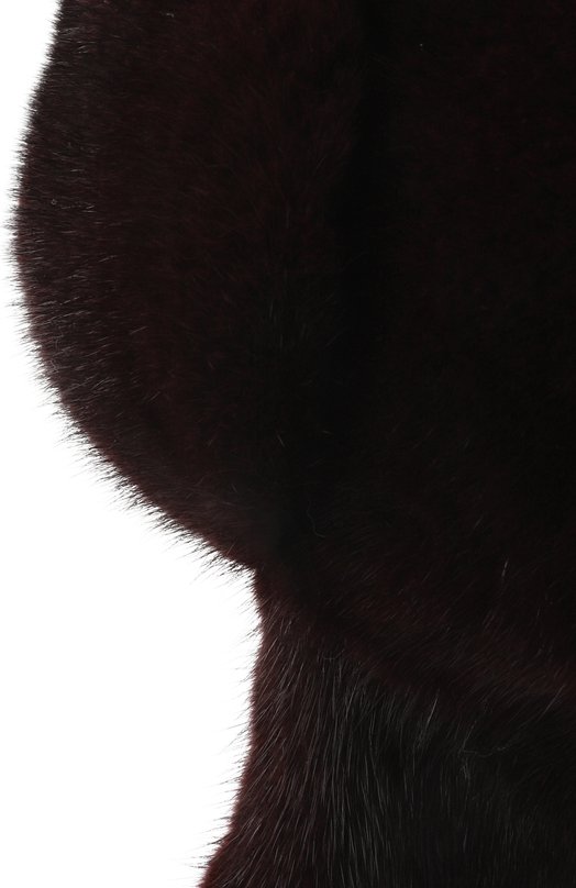 Меховая шапка-ушанка Френки из норки FurLand 0217500110338600000 Бордовый  0217500110338600000 Фото 3