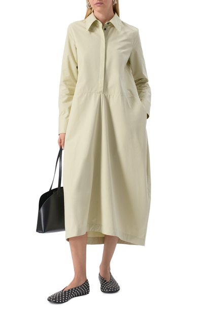 Кожаные балетки JIL SANDER черного цвета по цене 158500 руб., арт. J15WZ0026-P8173, фото 2 Кожаные балетки JIL SANDER, арт. J15WZ0026-P8173, фото 2