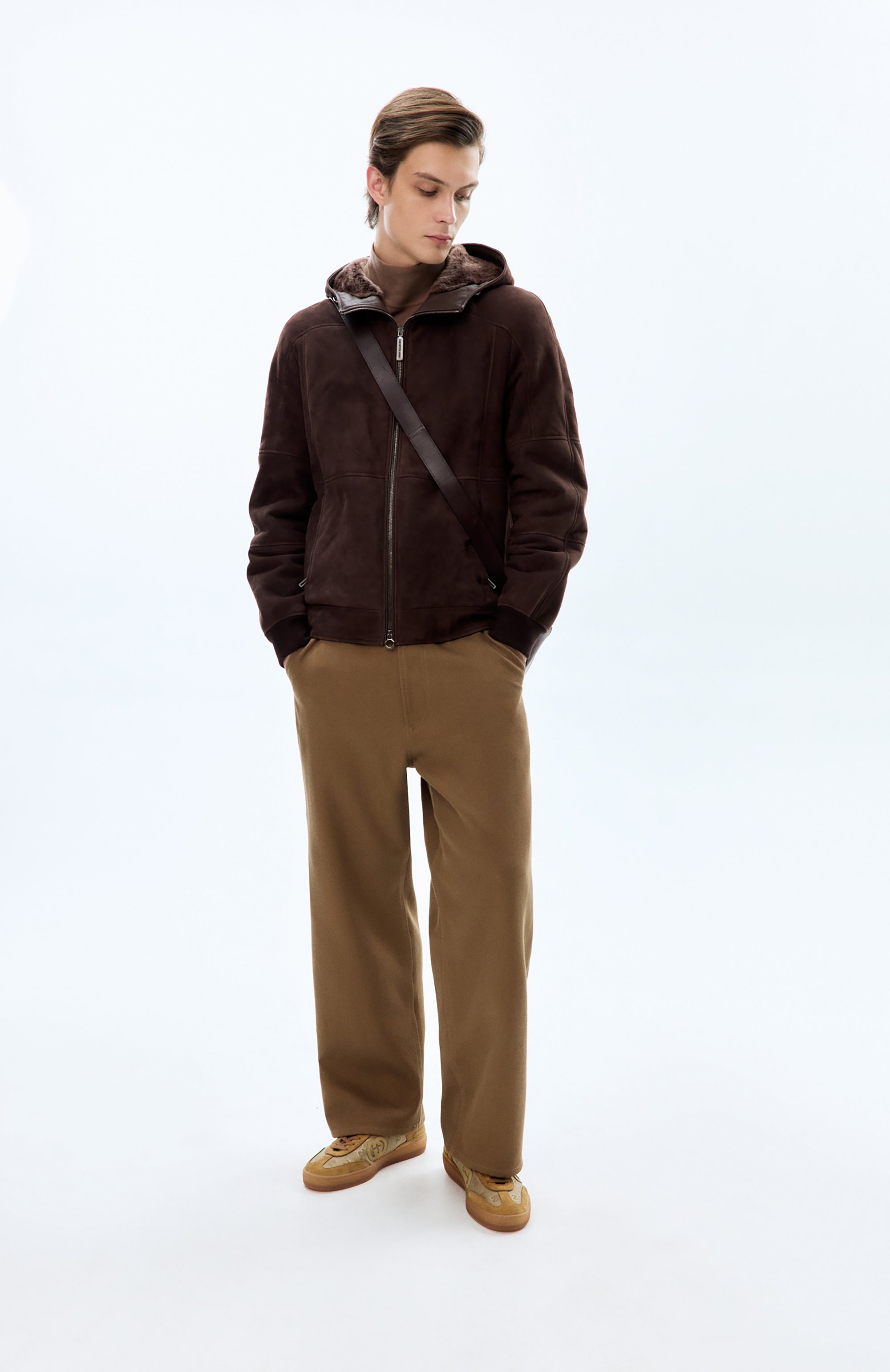 Комбинированные кеды g75 GUCCI коричневого цвета по цене 116500 руб., арт. 813686/AAEX5, фото 7 Комбинированные кеды g75 GUCCI, арт. 813686/AAEX5, фото 7