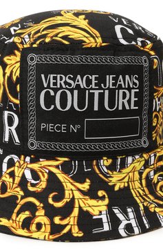 Женская хлопковая панама VERSACE JEANS COUTURE разноцветного цвета, арт. 74VAZK06/ZG162 | Фото 4 (Материал: Текстиль, Хлопок; Нос: Не проставлено; Материал сплава: Проставлено)