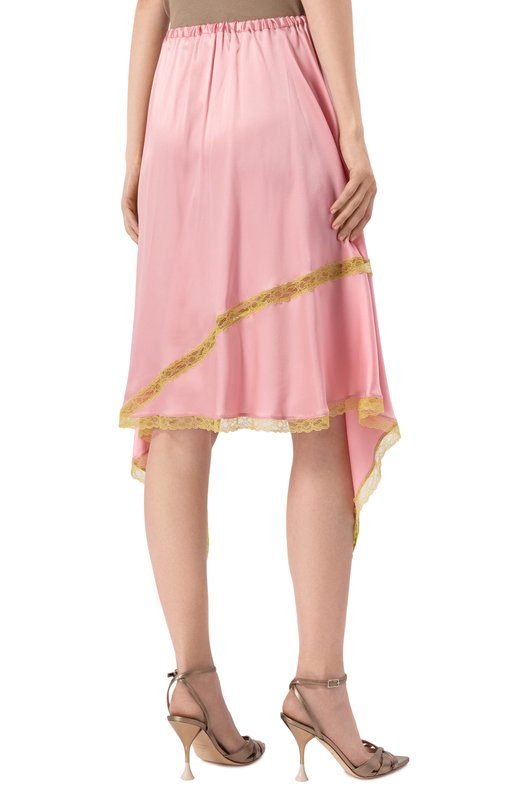Атласная юбка Dries Van Noten 251-010802-1032 Розовый  251-010802-1032 Фото 4