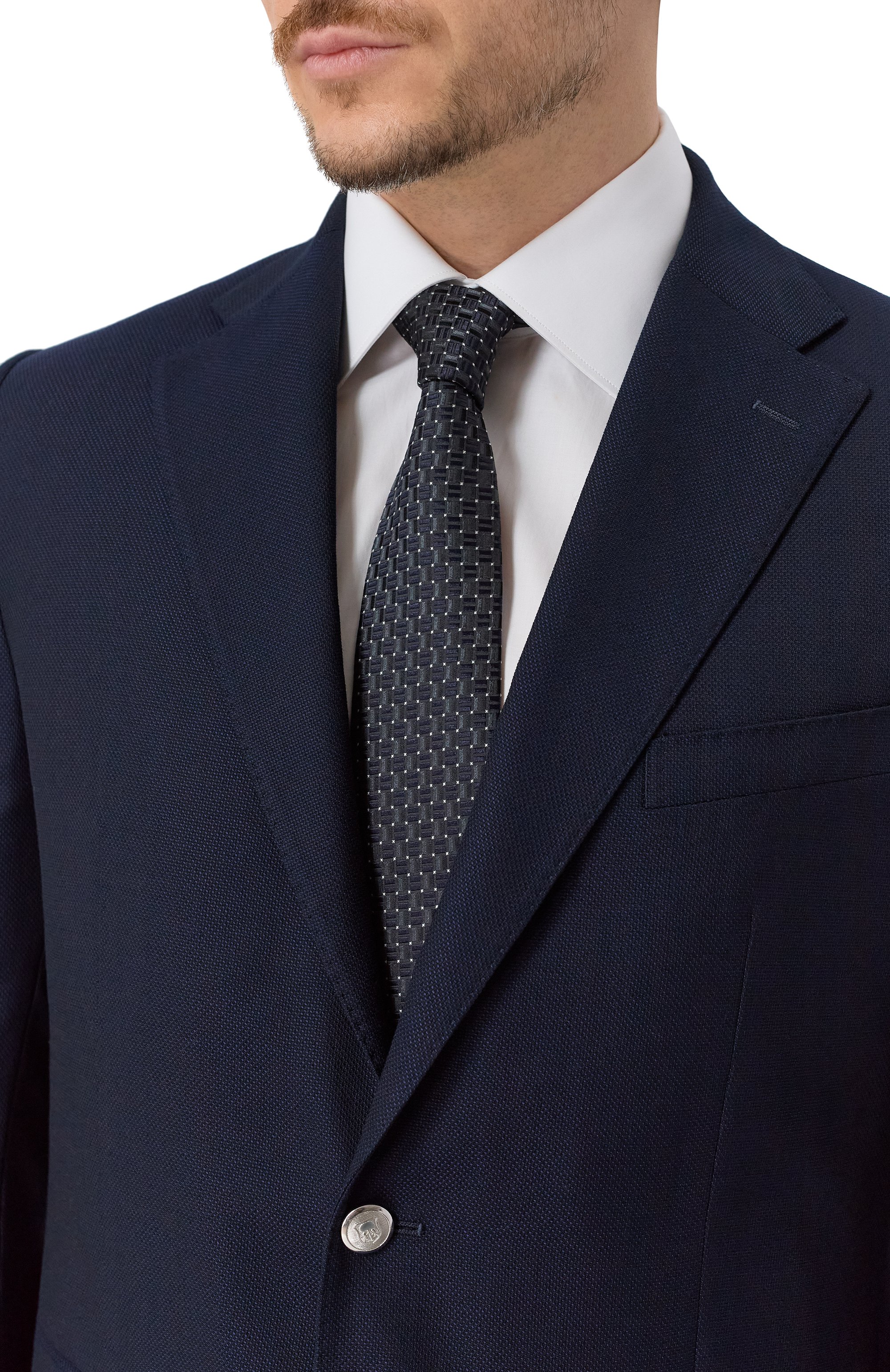 Шелковый галстук ZILLI темно-серого цвета по цене 38600 руб., арт. CRAV2BM0600VZG000, фото 2 Шелковый галстук ZILLI, арт. CRAV2BM0600VZG000, фото 2