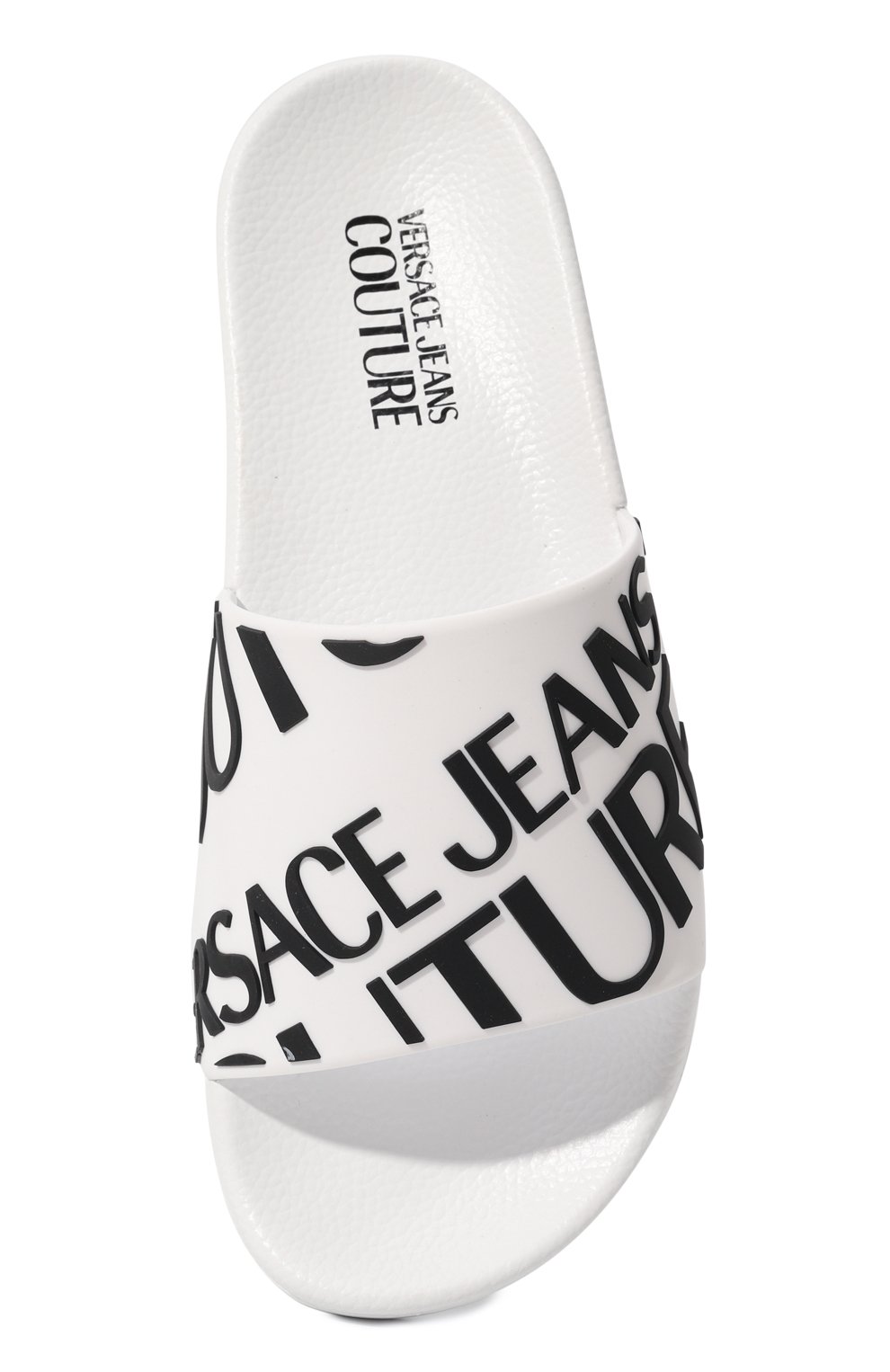 Шлепанцы shelly VERSACE JEANS COUTURE белого цвета по цене 6645 руб., арт. 76VA3SQ1/71352, фото 6 Шлепанцы shelly VERSACE JEANS COUTURE, арт. 76VA3SQ1/71352, фото 6