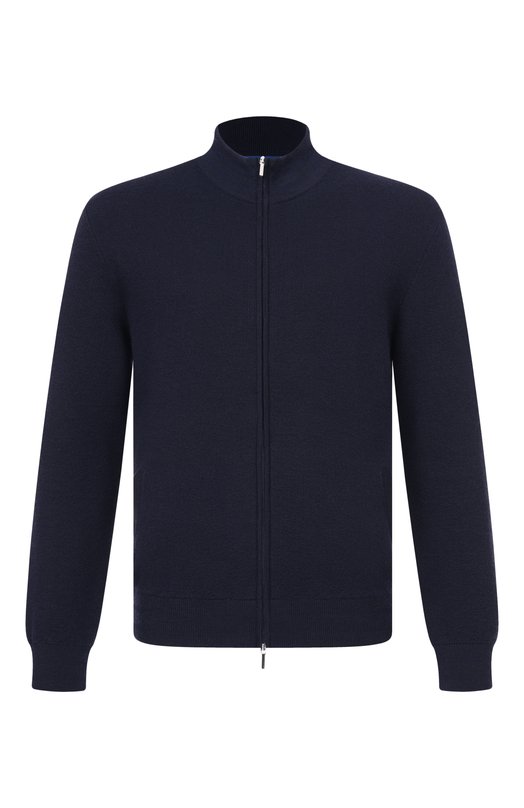 Кардиган из хлопка и шерсти Andrea Campagna TS02-2121 Синий TS02-2121