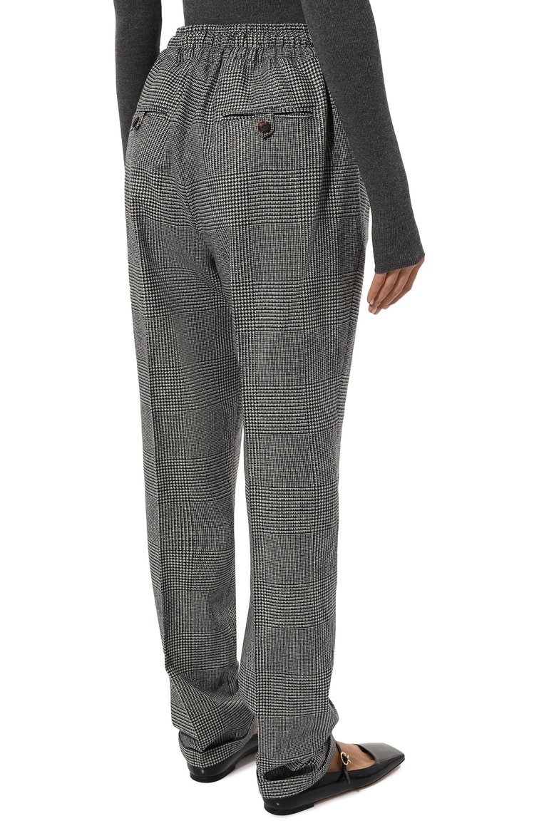 Женские шерстяные брюки KITON серого цвета, арт. D53116K0516C | Фото 4 (Женское Кросс-КТ: Брюки-одежда; Длина (брюки, джинсы): Стандартные; Силуэт Ж (брюки и джинсы): Прямые; Стили: Кэжуэл; Материал внешний: Шерсть; Автоматизация состава: Проставлено; Автоматизация ТО: Проставлено)