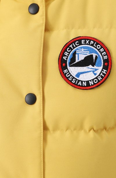 Пуховый стеганый жилет с логотипом бренда ARCTIC EXPLORER, арт. INDIG_YELLOW_W, фото 5