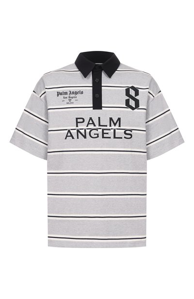 Мужское хлопковое поло PALM ANGELS, арт. PMGB02CS26FAB001