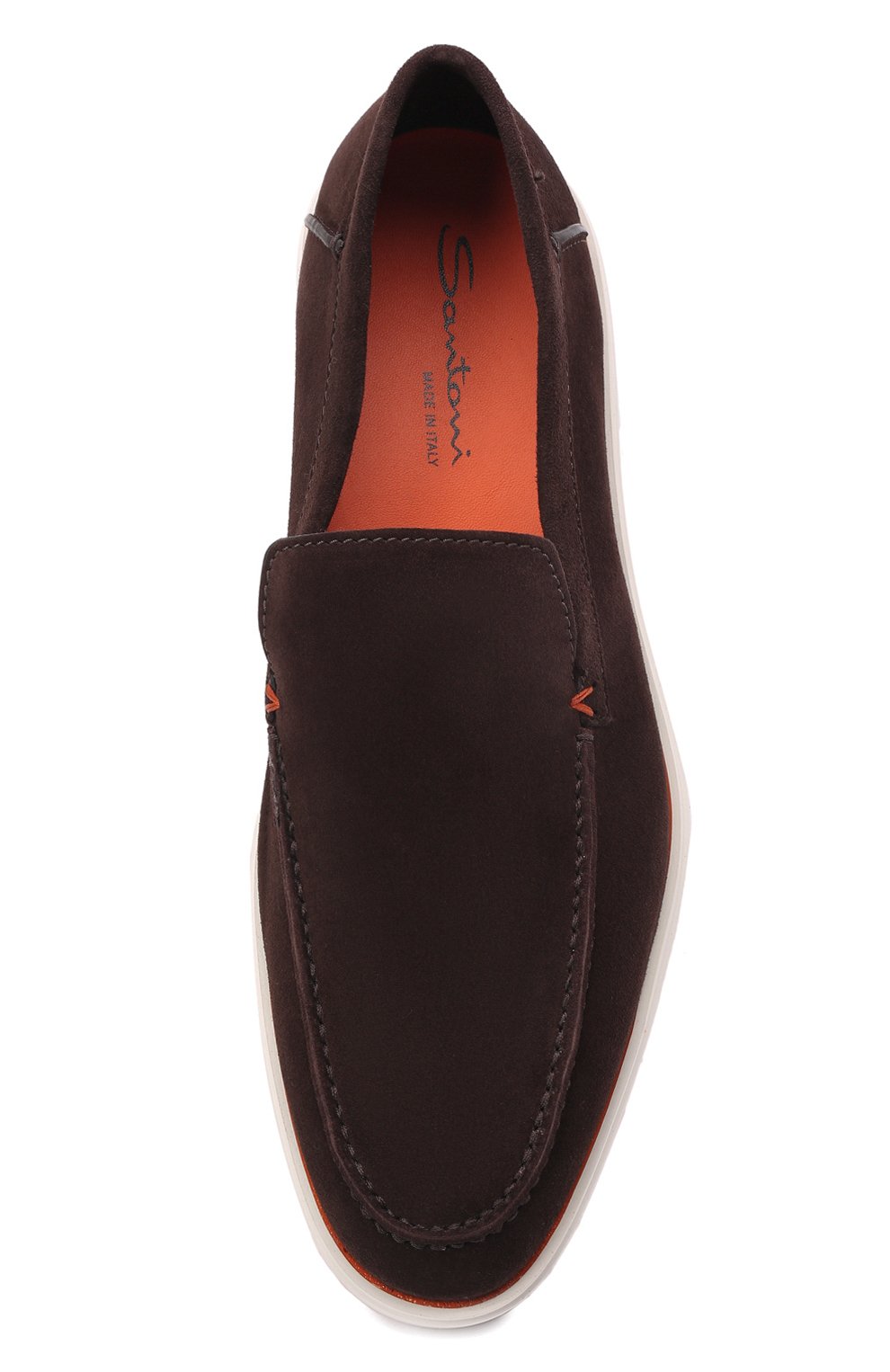 Замшевые лоферы SANTONI, арт. MGDG17824BARSYKST60, фото 6