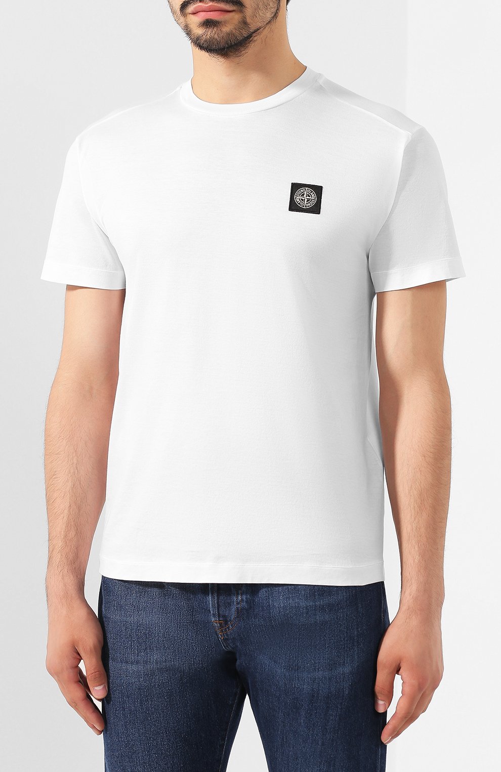 Хлопковая футболка STONE ISLAND, арт. 711524113, фото 3