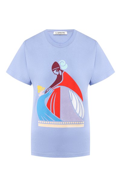 Женская хлопковая футболка LANVIN, арт. RW-T0665J-JR24-E20
