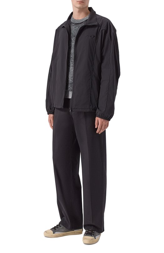 Хлопковый джемпер Diesel A21747/0BKCB Серый  A21747/0BKCB Фото 2