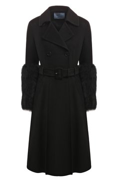 Шерстяное пальто PRADA, арт. P640LP-1UXG-F0002-192, фото 1
