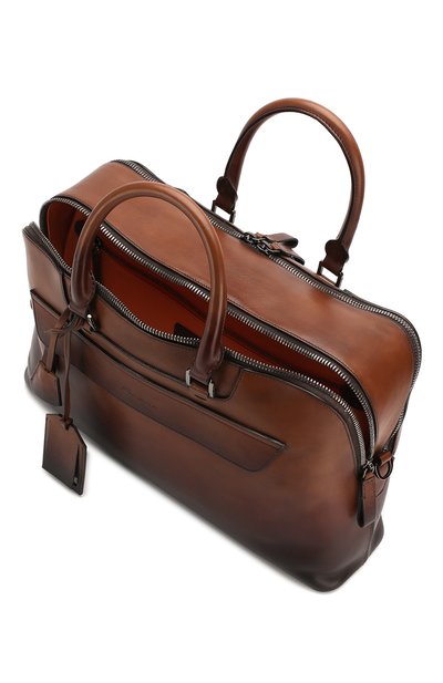 Кожаная дорожная сумка SANTONI, арт. UIBBA1945LI-GDPET49, фото 4